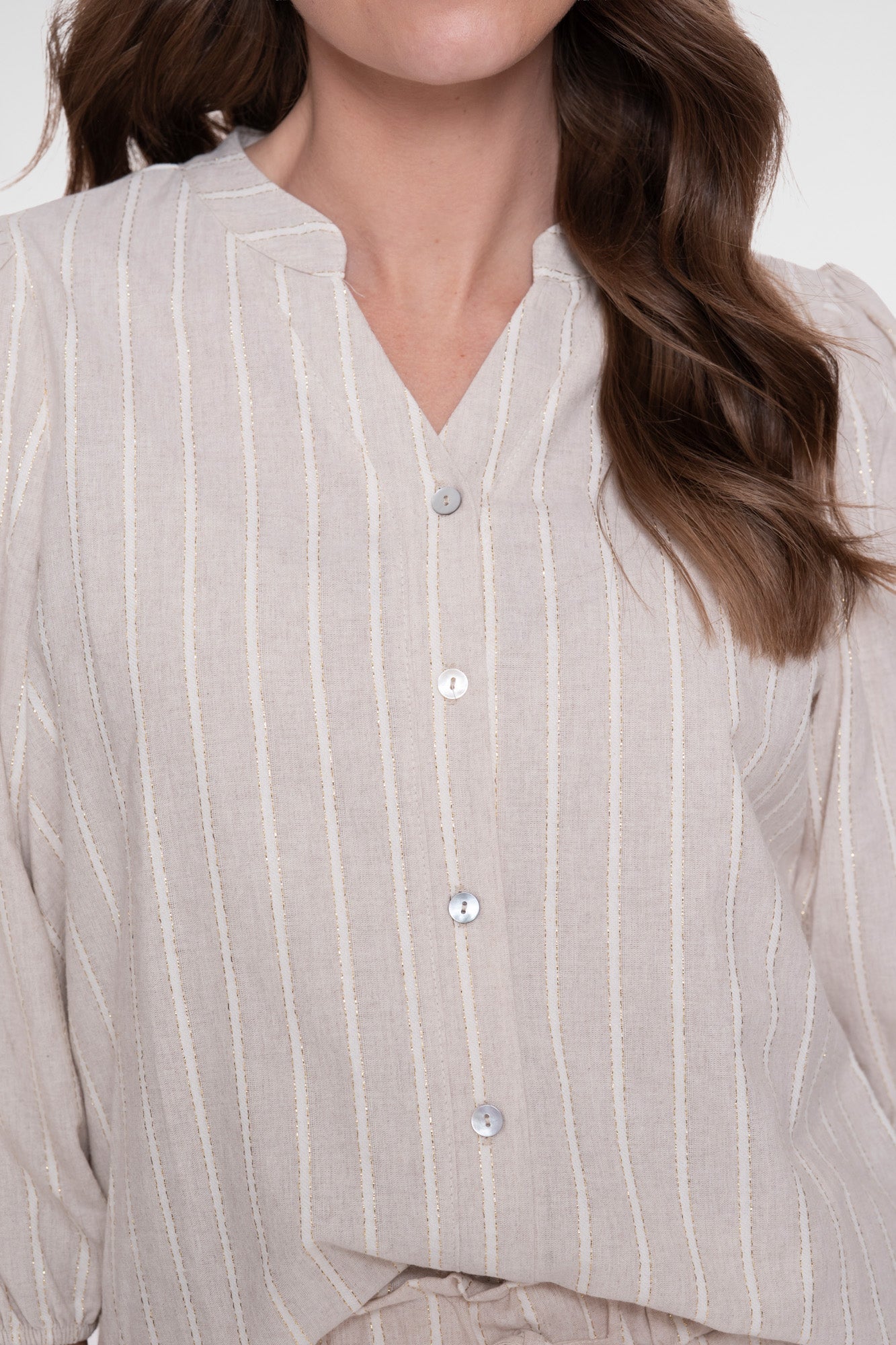 GEISHA Blouse gestreept lurex 63169-70