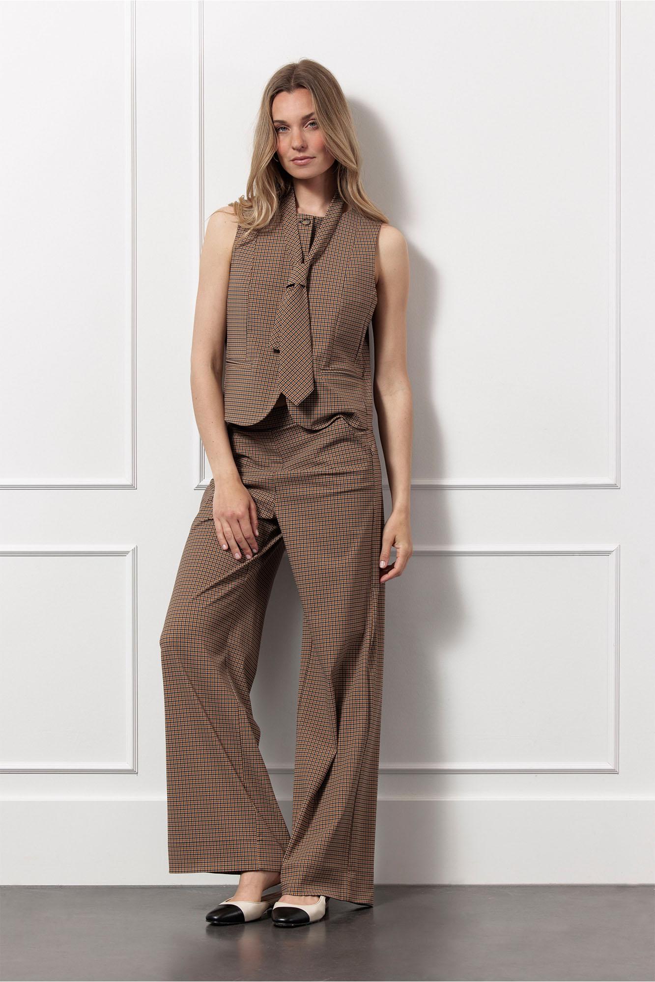 STUDIO ANNELOES 13090 Fie check gilet