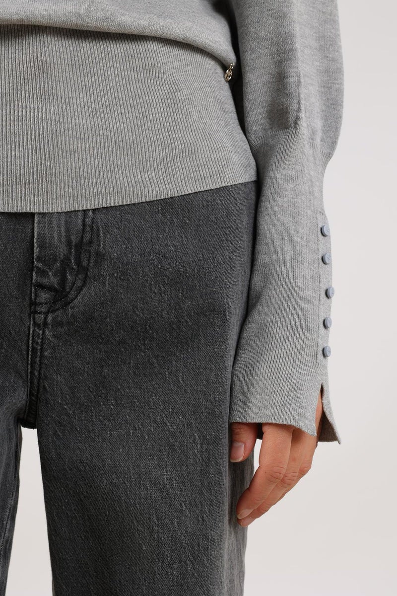 NUKUS NKF03009 Silvi Pullover-Light grey