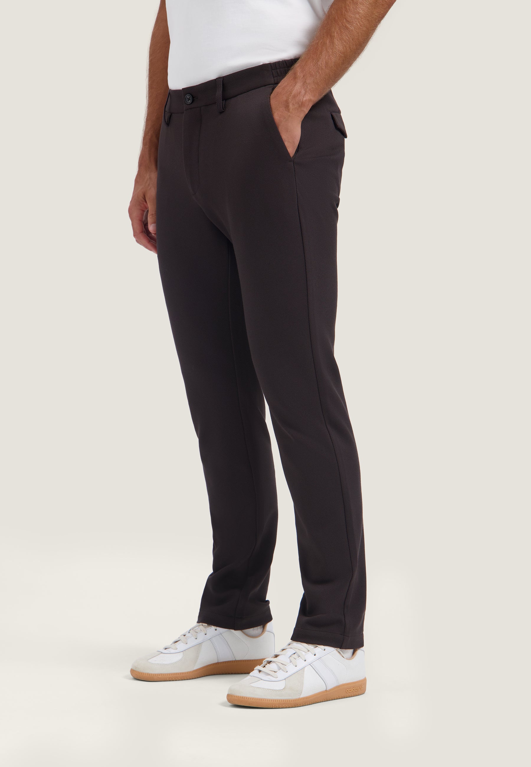 DESTREZZED 502034 MARLON PIQUE CHINO-Dk. Brown