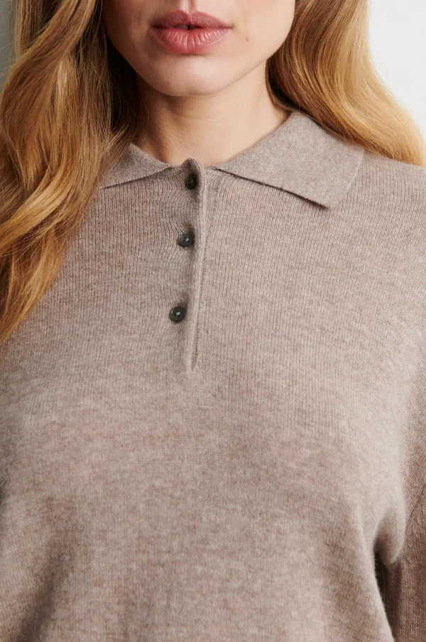 SECOND FEMALE 61031 Longo Knit LS Collar