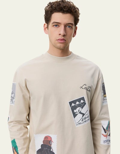 LES DEUX 1002304 STAMP LS T-SHIRT