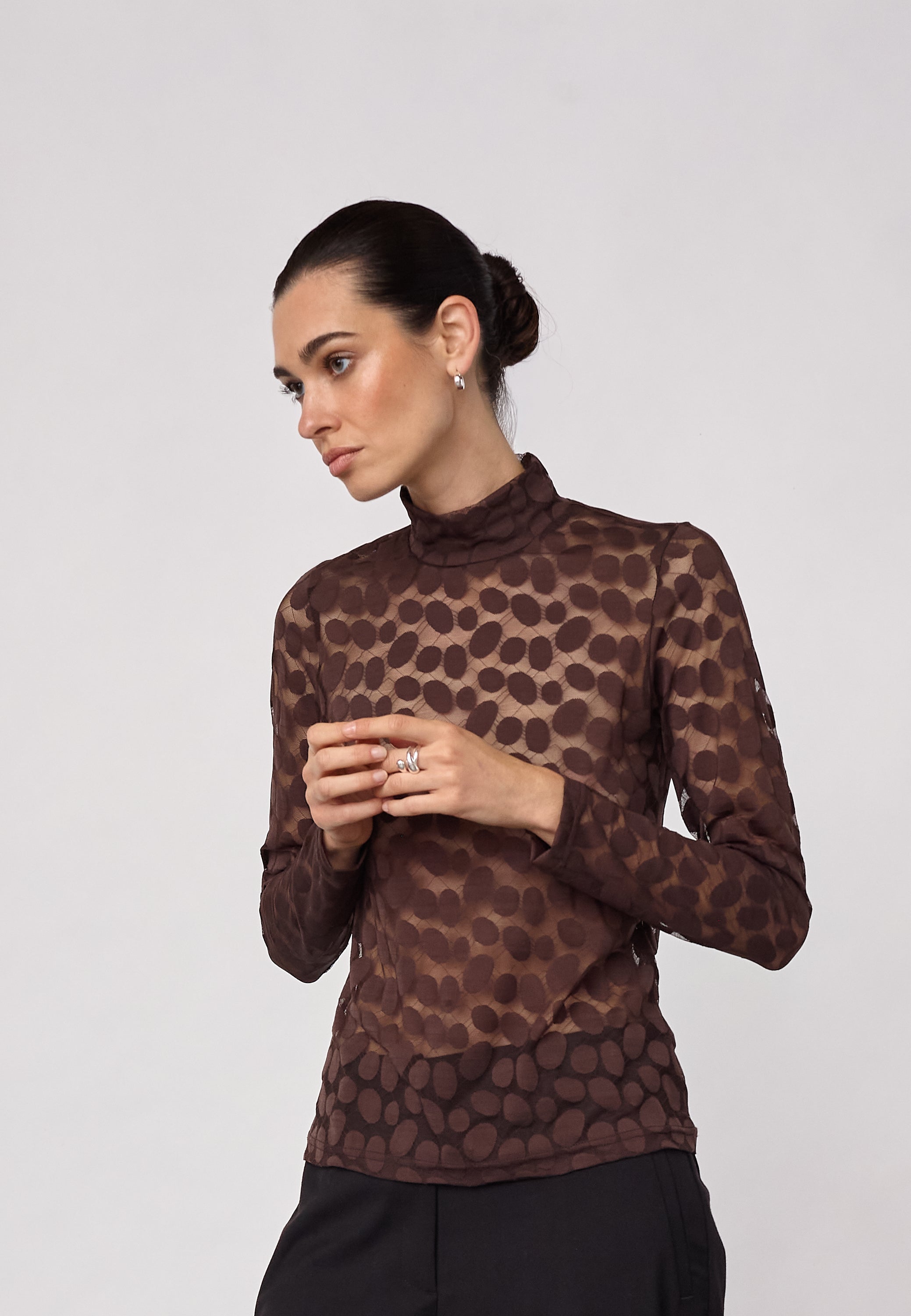 CO'COUTURE 500267 PenolaCC Turtle Blouse-Brown