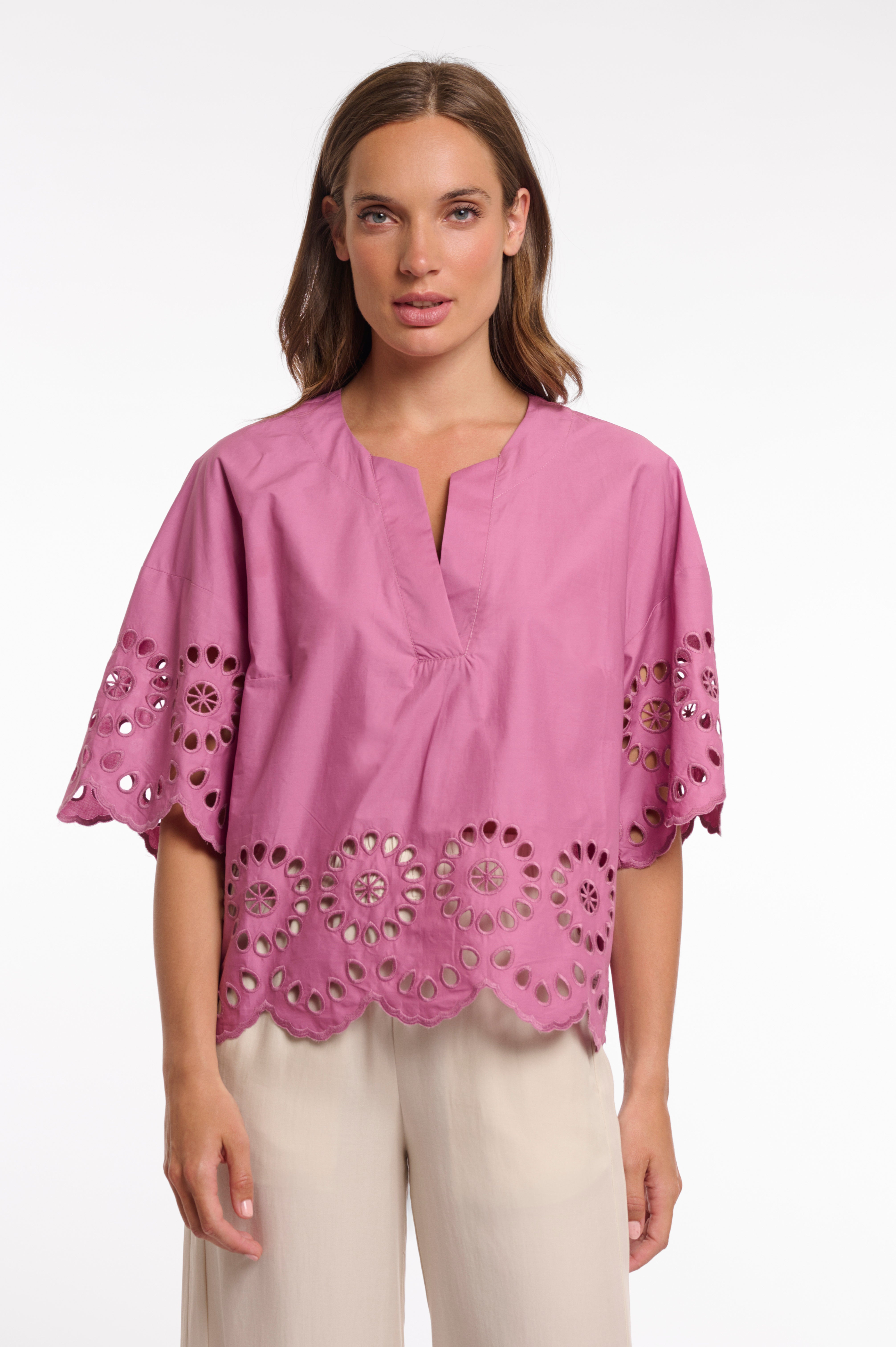 RINO & PELLE Trudy.7002623 Blouse Embroidery-orchid haze