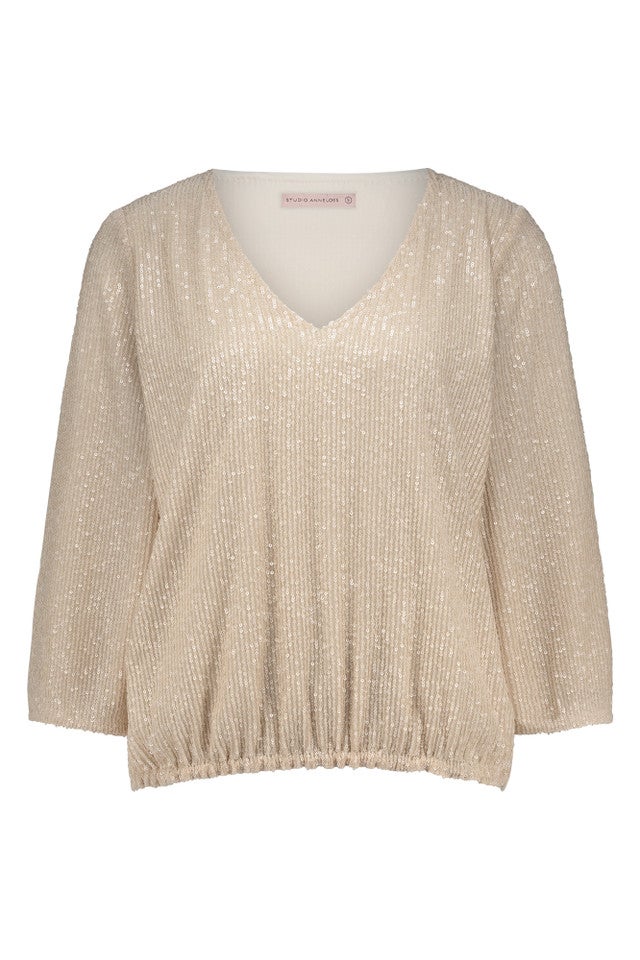 STUDIO ANNELOES 12199 Victoria sequins Top