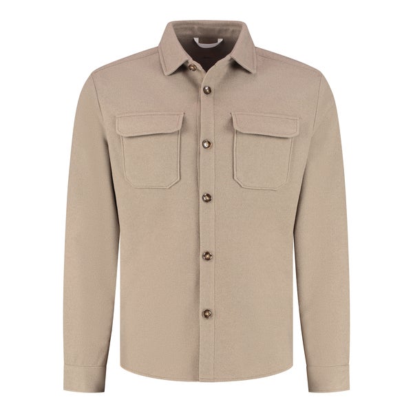 SEVEN DIALS SDL26314RE35 KUNMING overshirt - pebble