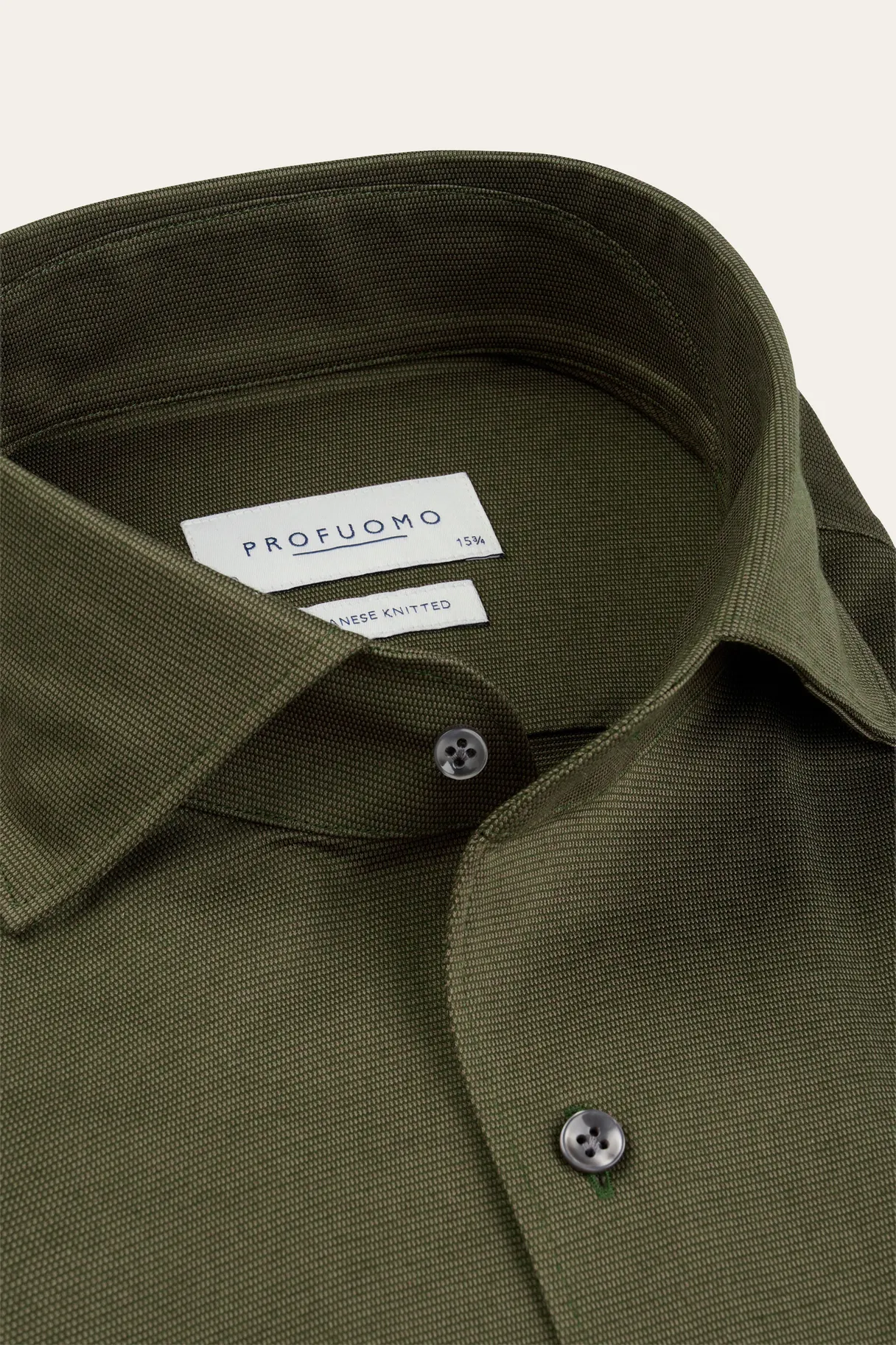 PROFUOMO PPXH30023B Army one piece Japanese knitted shirt