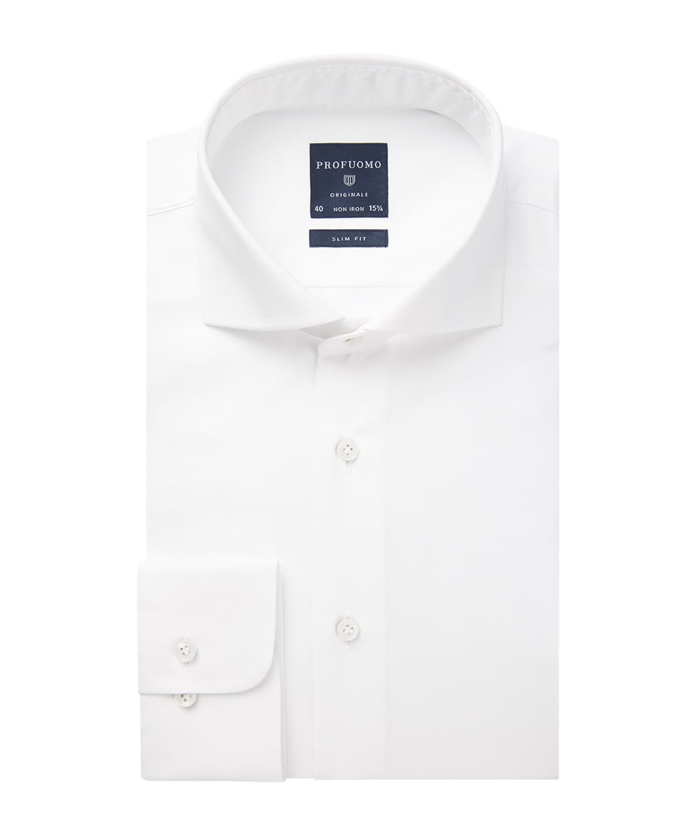 PROFUOMO TWILL-SHIRT PP0H0A001/WHITE