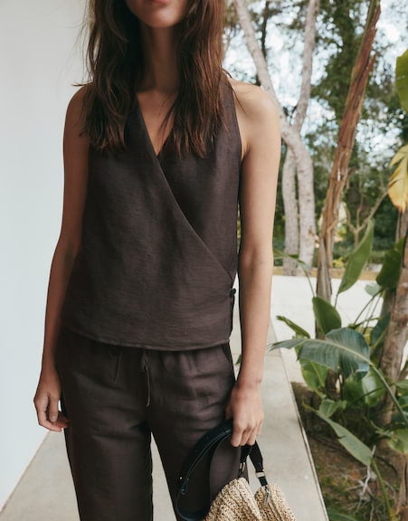 OPUS 10576314229445 Falola Wikkelblouse Top