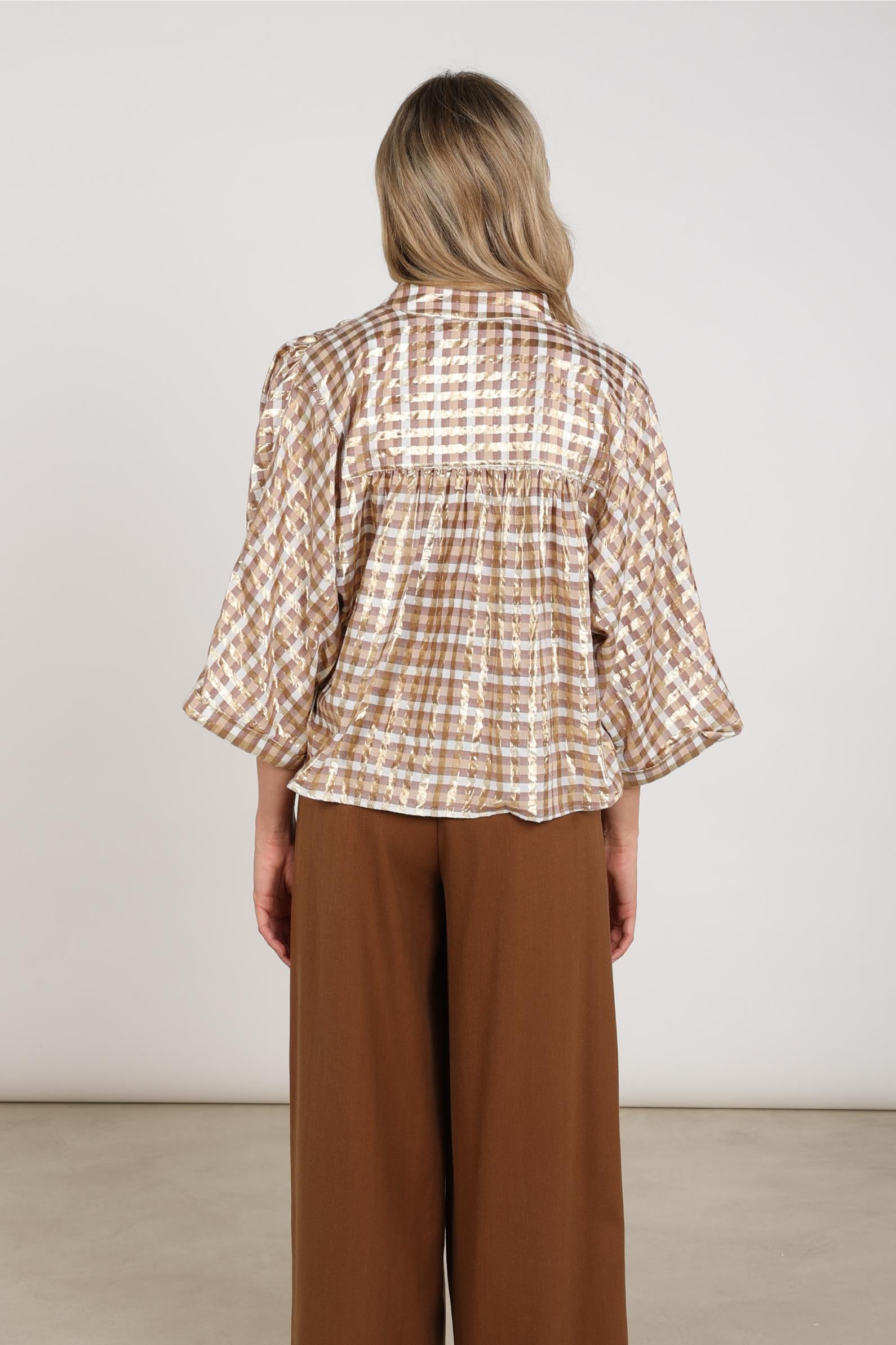 NUKUS NKF02215 Maya Blouse Check