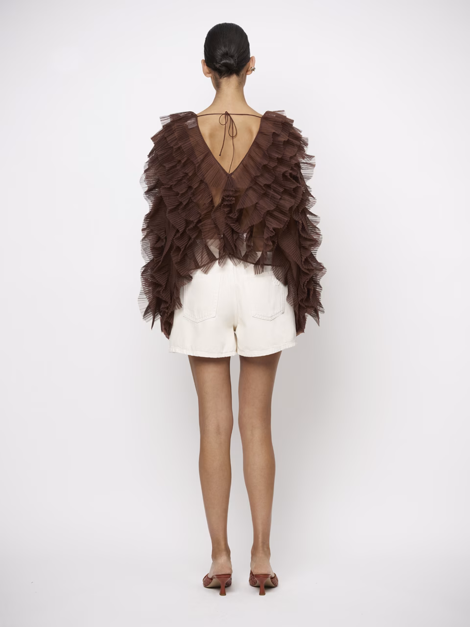 DANTE 06 Phora Tulle Ruffle Top 262197