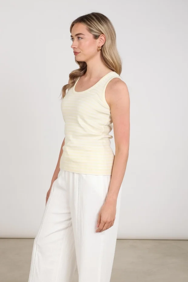 NUKUS NKS01169 Steffie Singlet-Offwhite/Sun