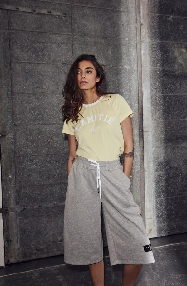 HAUTE L'AMITIE HL10006 Neckline Logo Tee