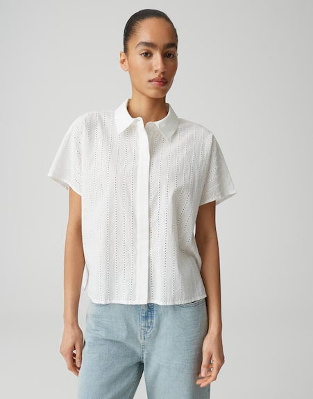 OPUS 10548814071423 Fydra Blouse met korte mouwen