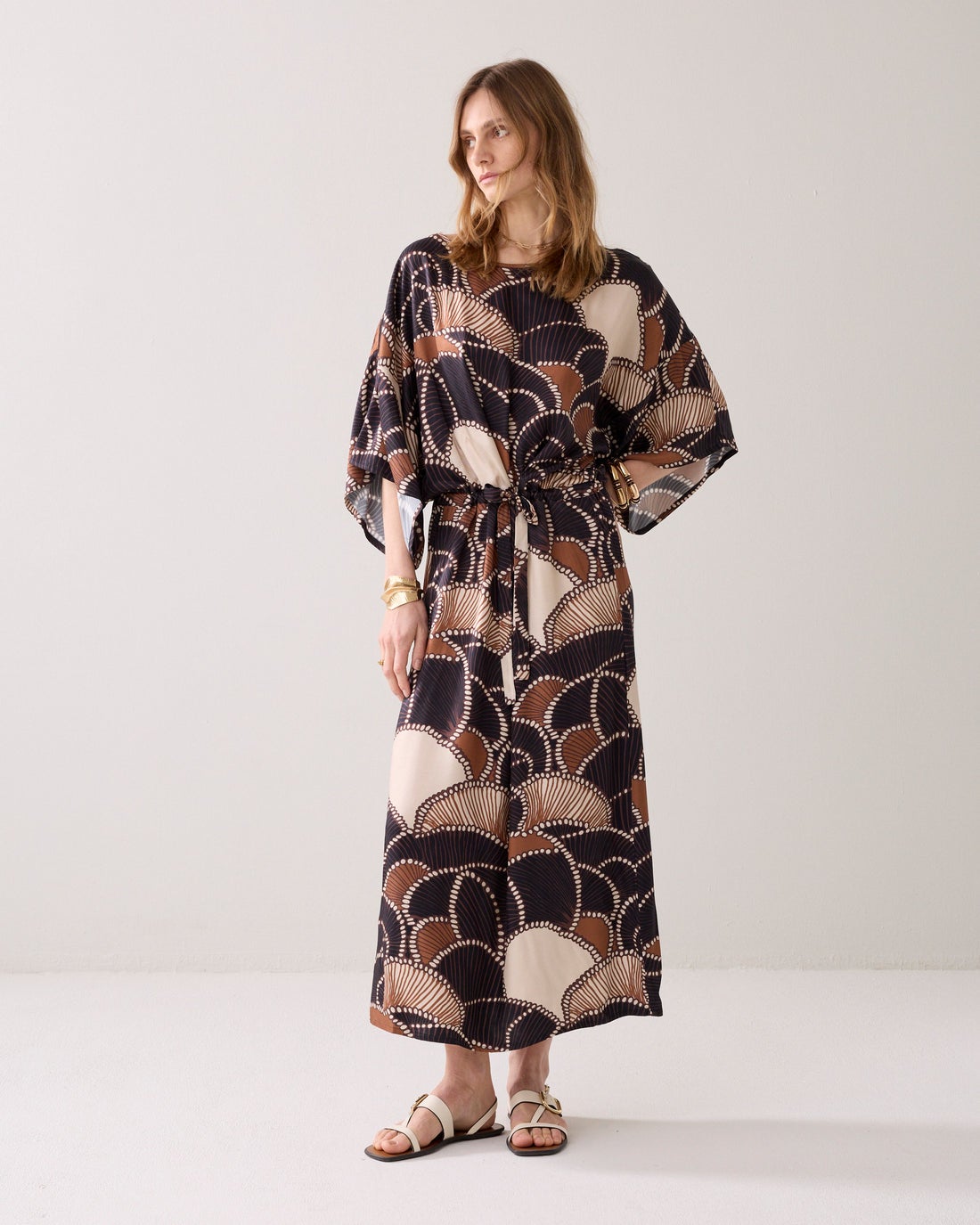 SUMMUM 5s1642-12387 Midi-jurk silky kwaliteit