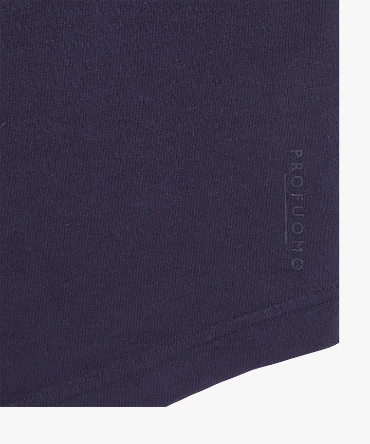 PROFUOMO PP2J00001B Single Jersey POLO LONGSLEEVE-Navy