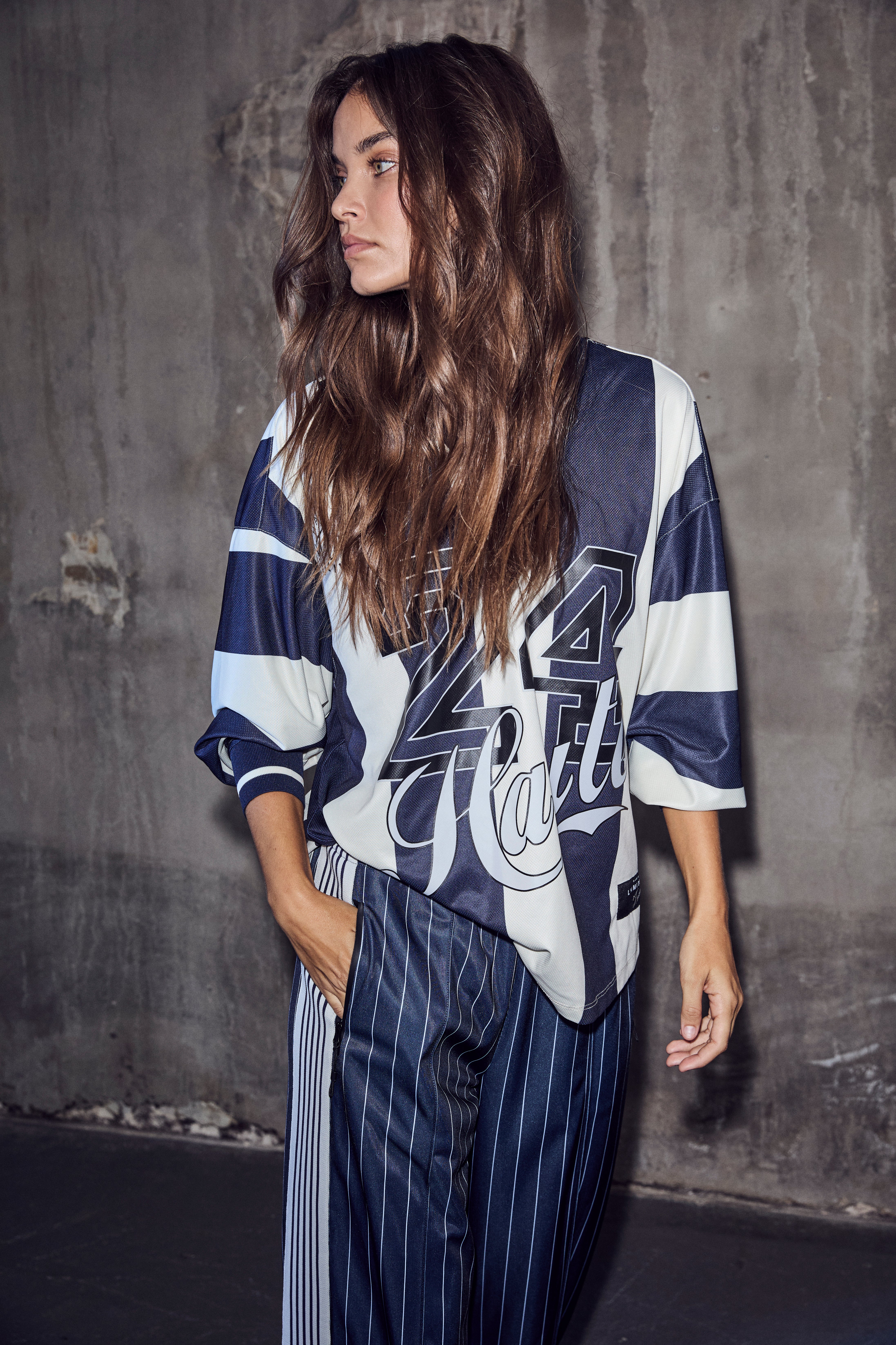 HAUTE L'AMITIE HL10578 Baggy PinStrip TT Pant