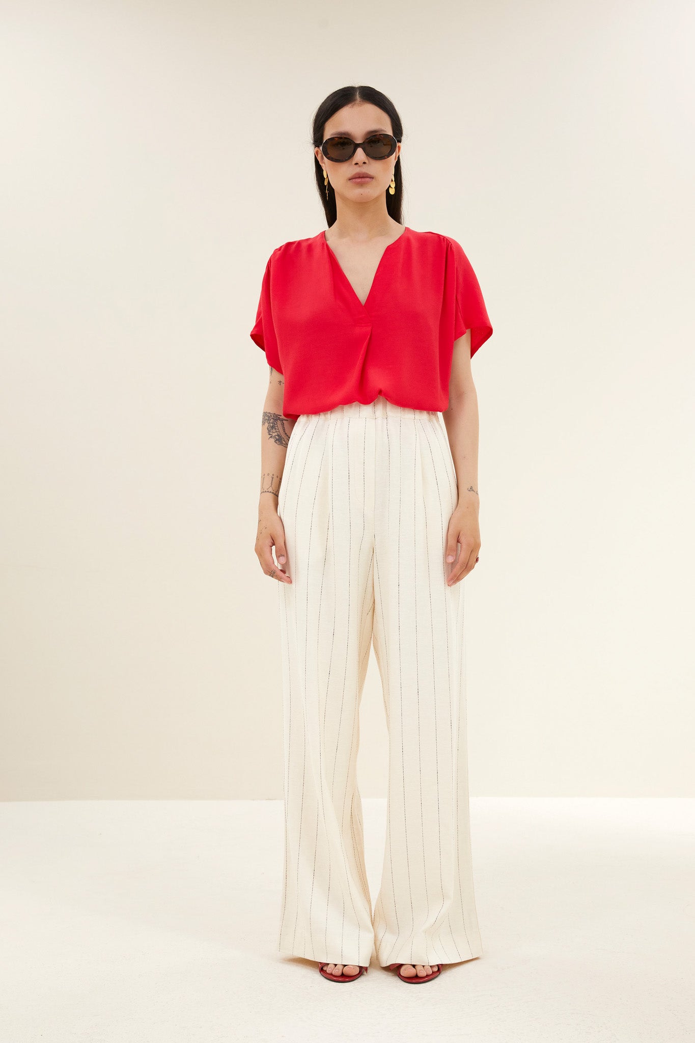 BY-BAR 26218035 Benji Pinstripe Pants