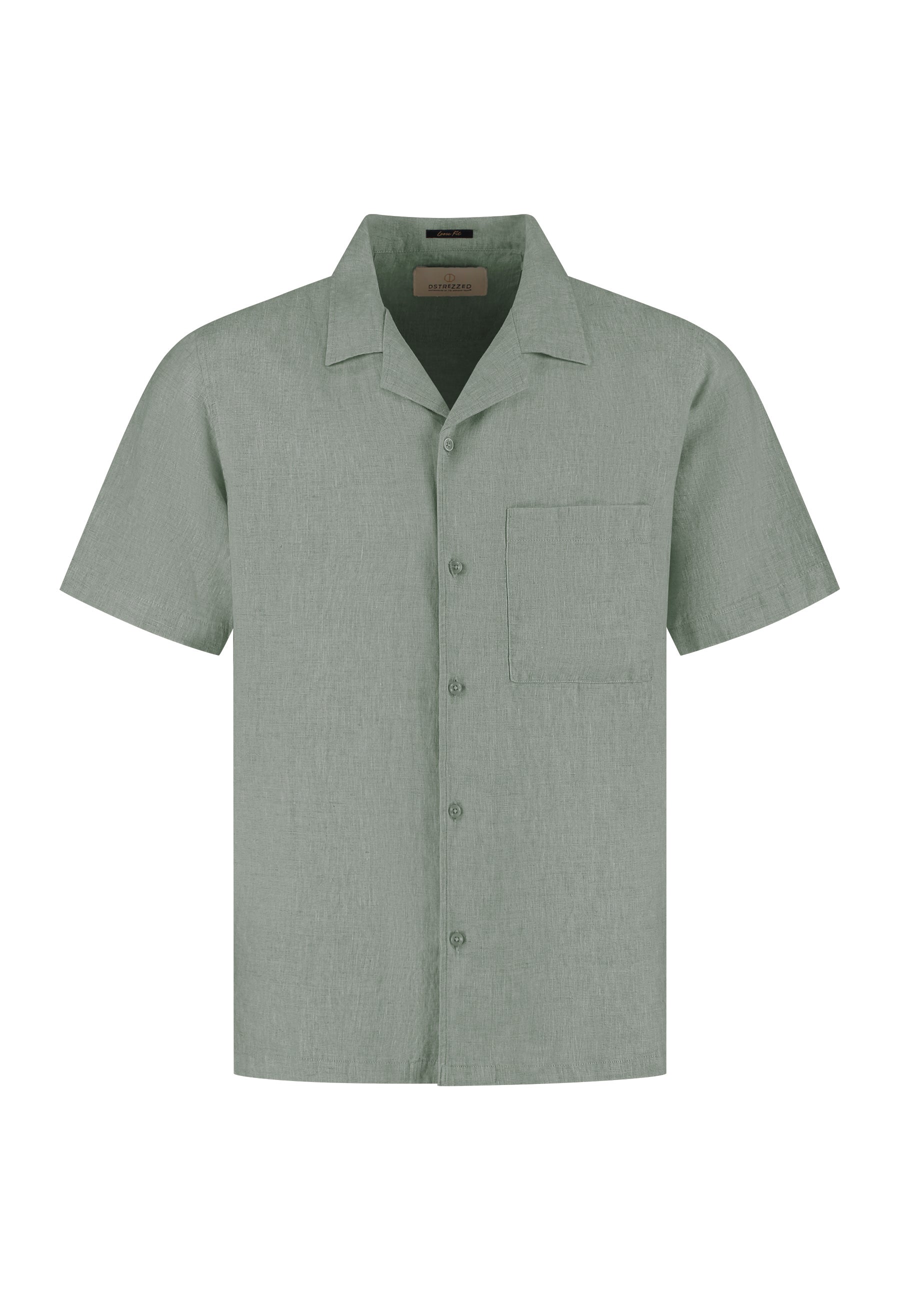 DSTREZZED 311480-SS26 Hero Resort Shirt - Green Shadow