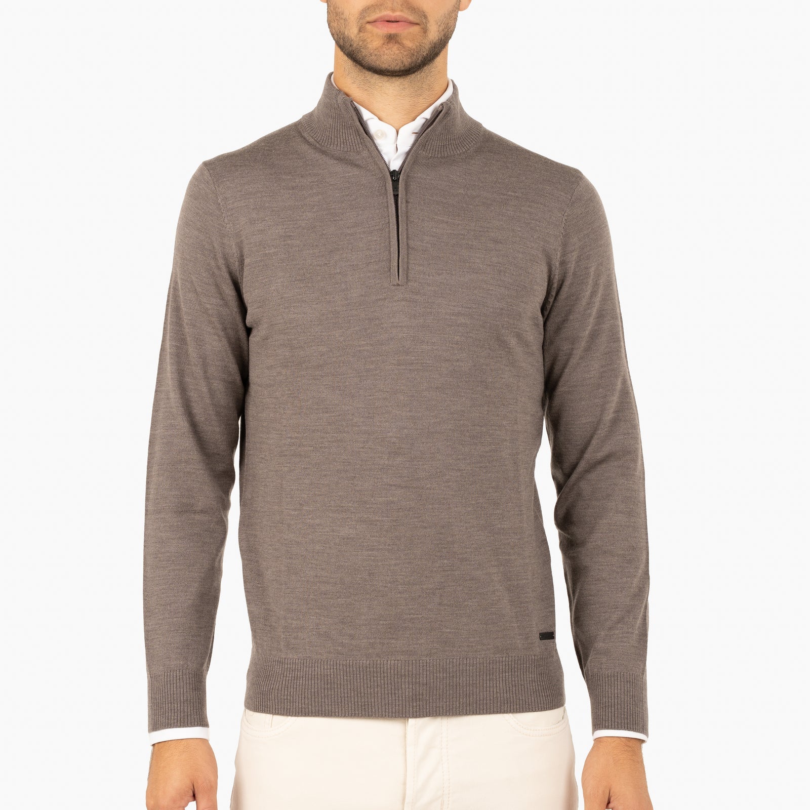SEVEN DIALS SDL00005LU15 SAUL Pullover rits-taupe