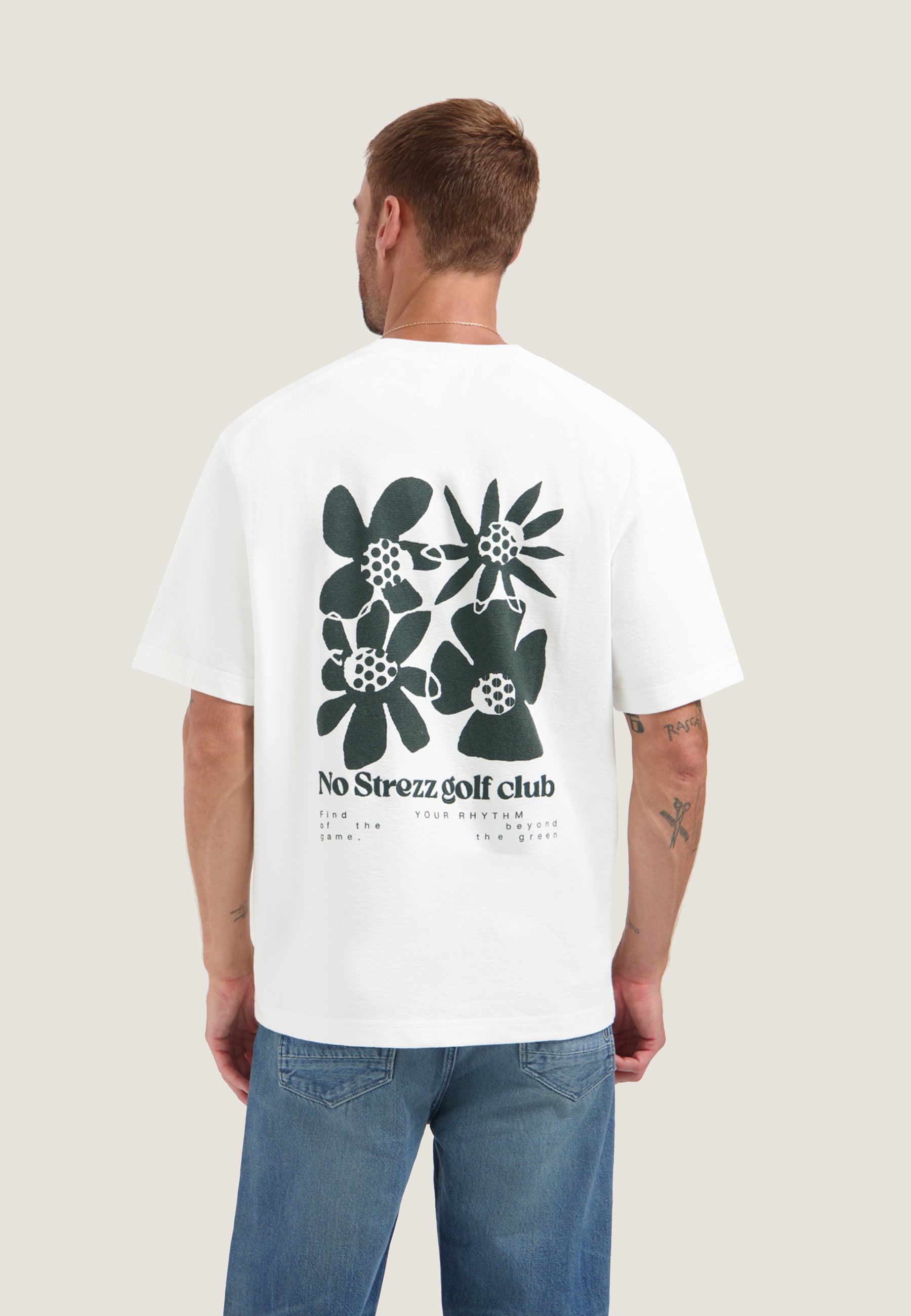 DESTREZZED 203554 LASSE ARTWORK TEE-White