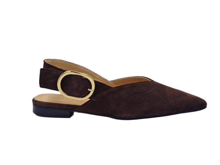 Babouche YENA-2 Slingback DarkBrown