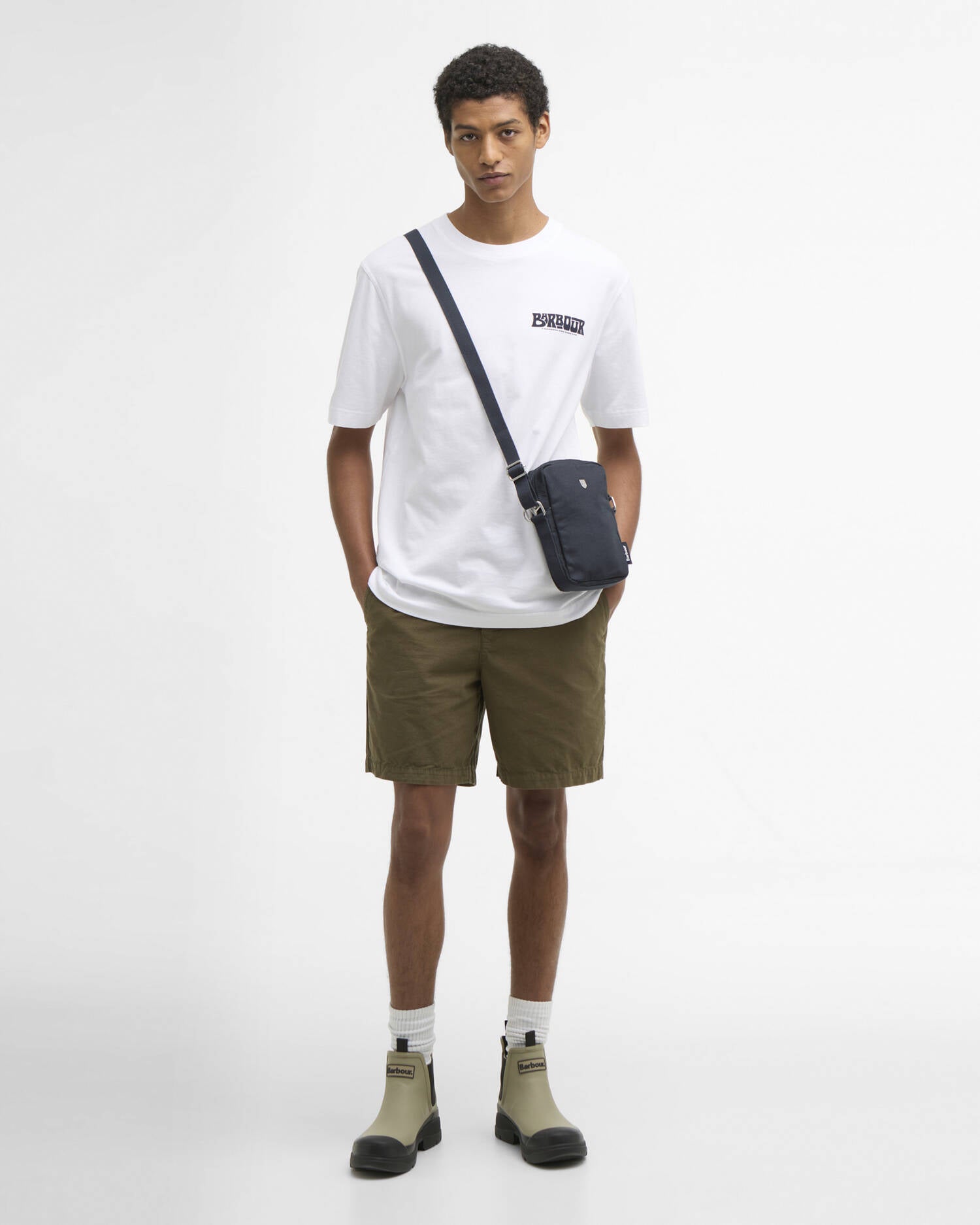 BARBOUR MTS1571 Frome graph.T-shirt-White