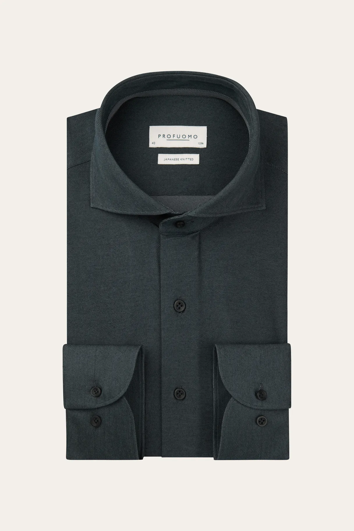 PROFUOMO navy japanese knitted shirt PP2H00008C
