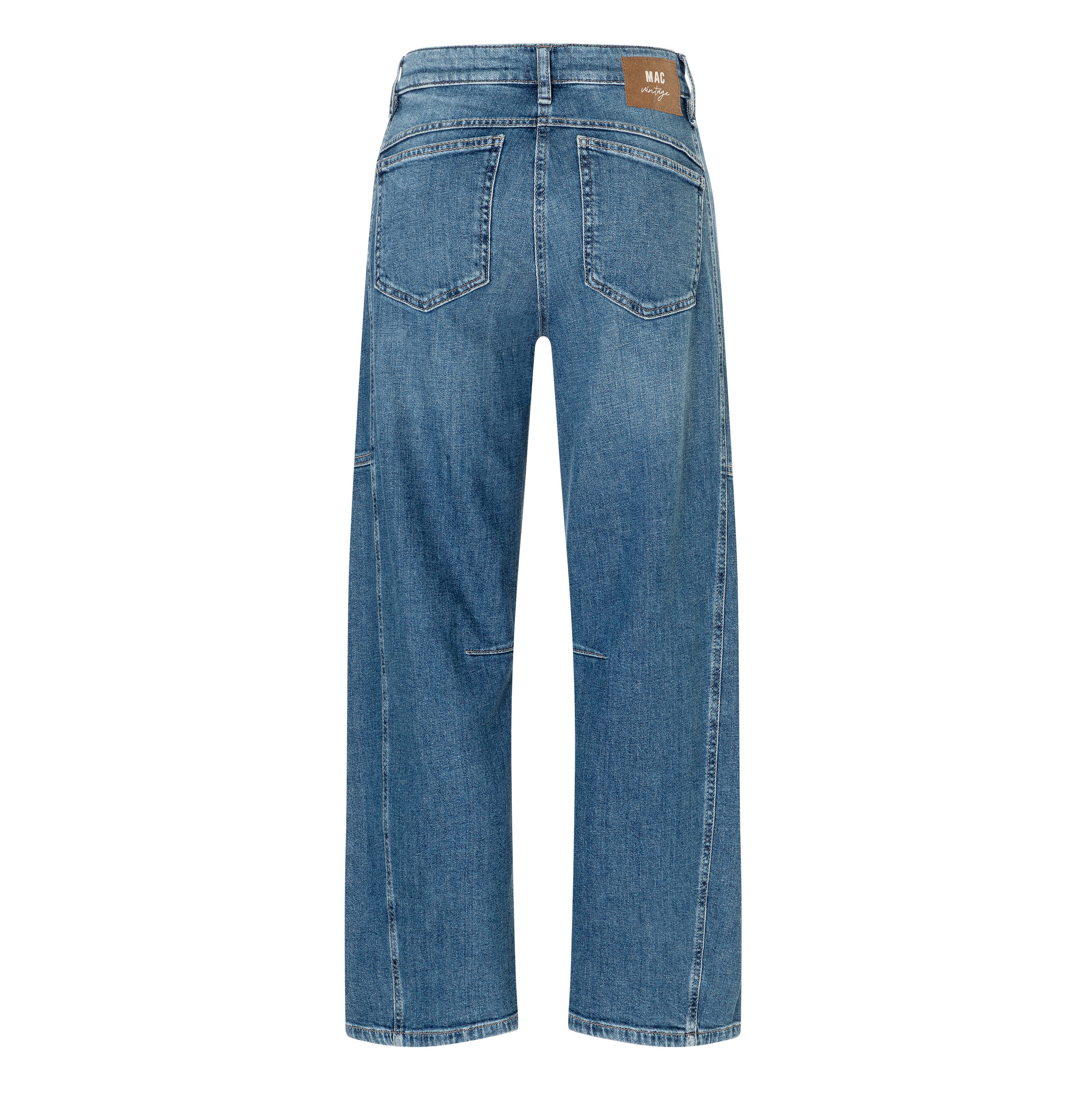 MAC 0333L 3126-90 OHIO Barrel Fit Jeans-MidBlueUsed