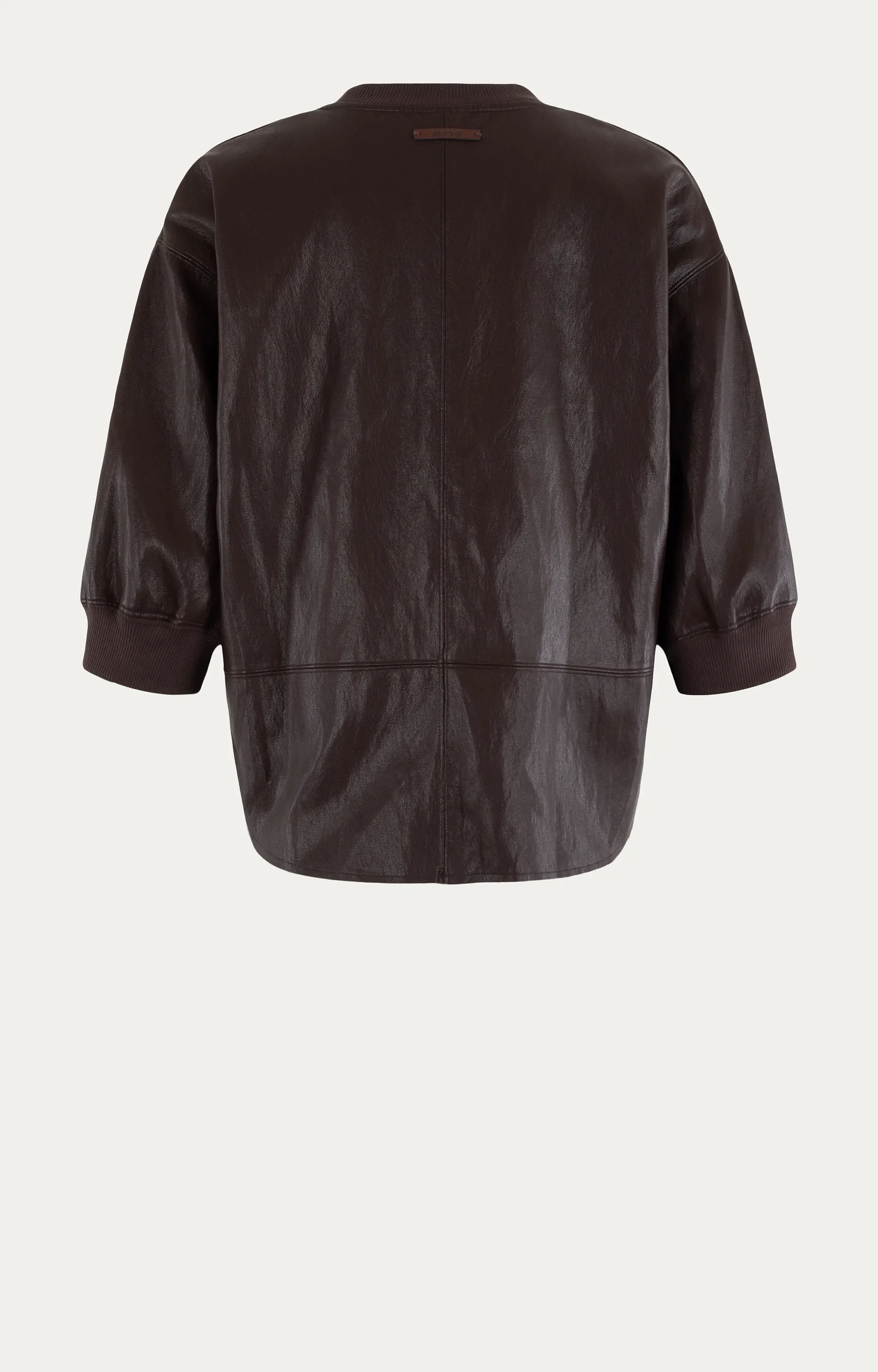 MOSCOW 103-04-Antonella Blouse Leather Look