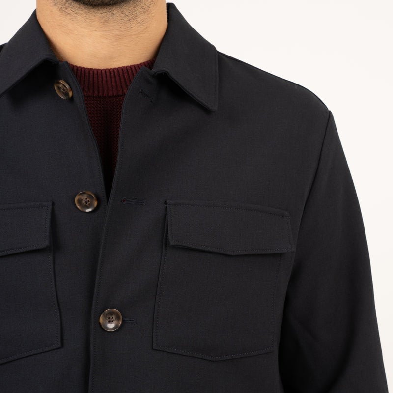 SEVEN DIALS SDL26314MA25 RONAN 102 Overshirt-navy
