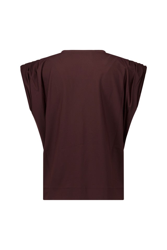 STUDIO ANNELOES 91541 Leona top - espresso