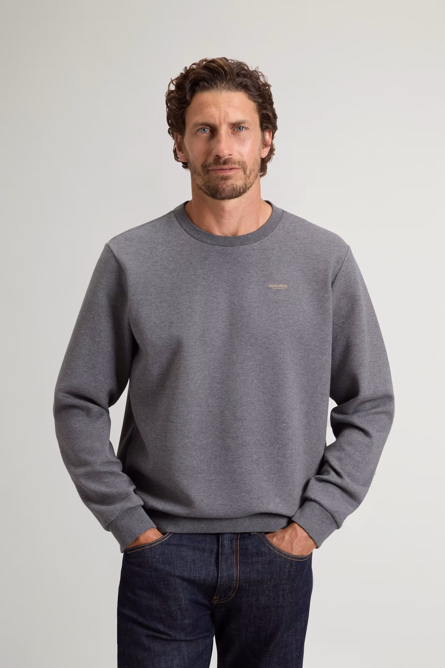WOOLRICH CFWOSW2000MBUT5195 sweater-charcoal