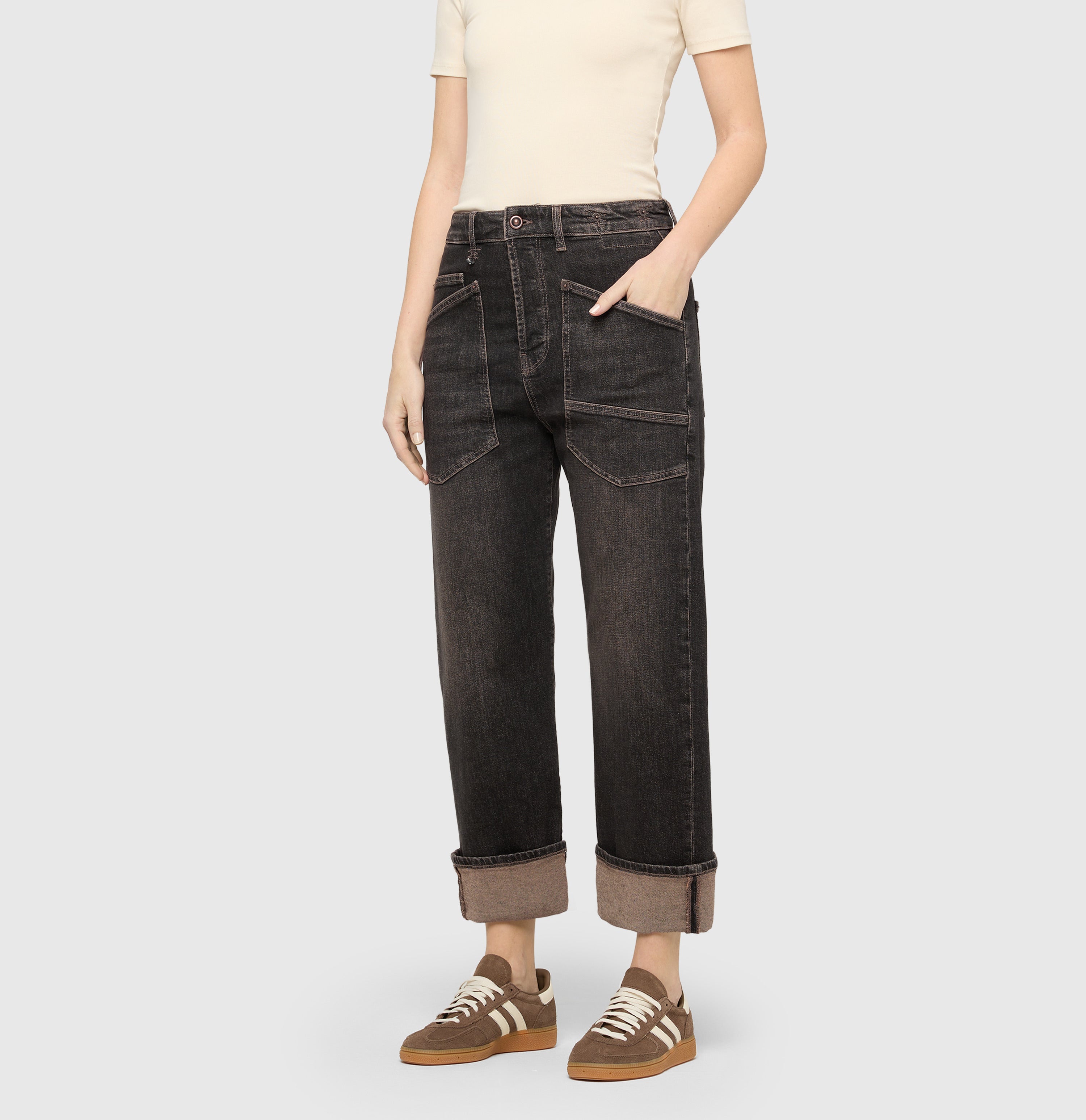MAC 0361L 2321-90 Baggy Straight Relaxed Fit Jeans