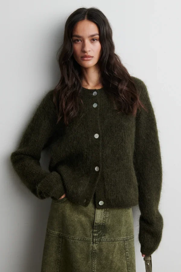 SECOND FEMALE 60126 Andrea KnitRib LS Cardigan