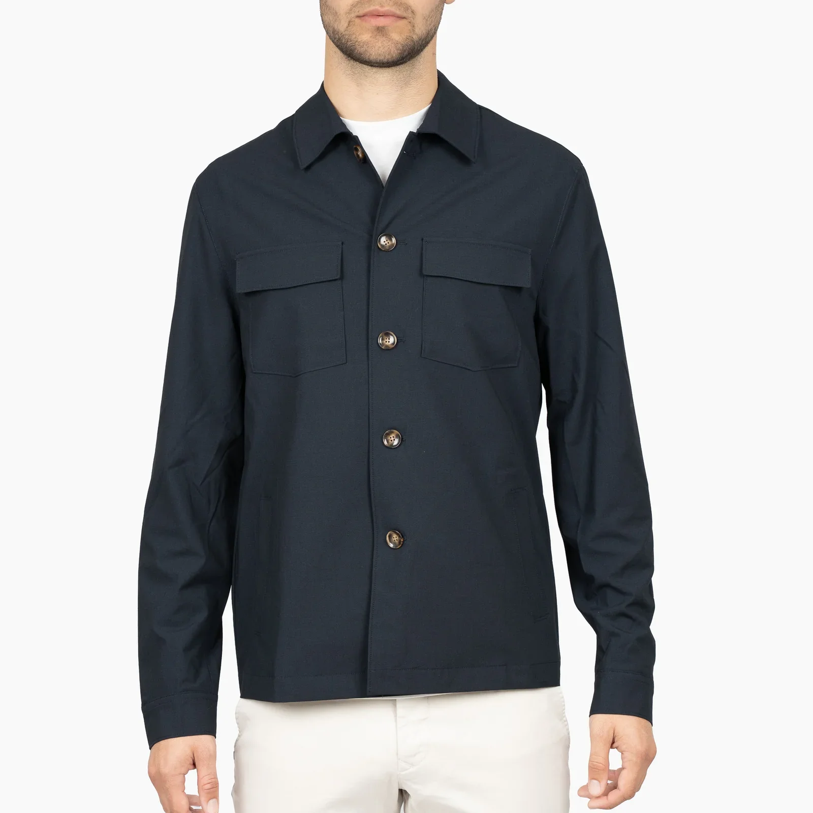 SEVEN DIALS SDL26114MA54 RONAN 141 Overshirt-Navy