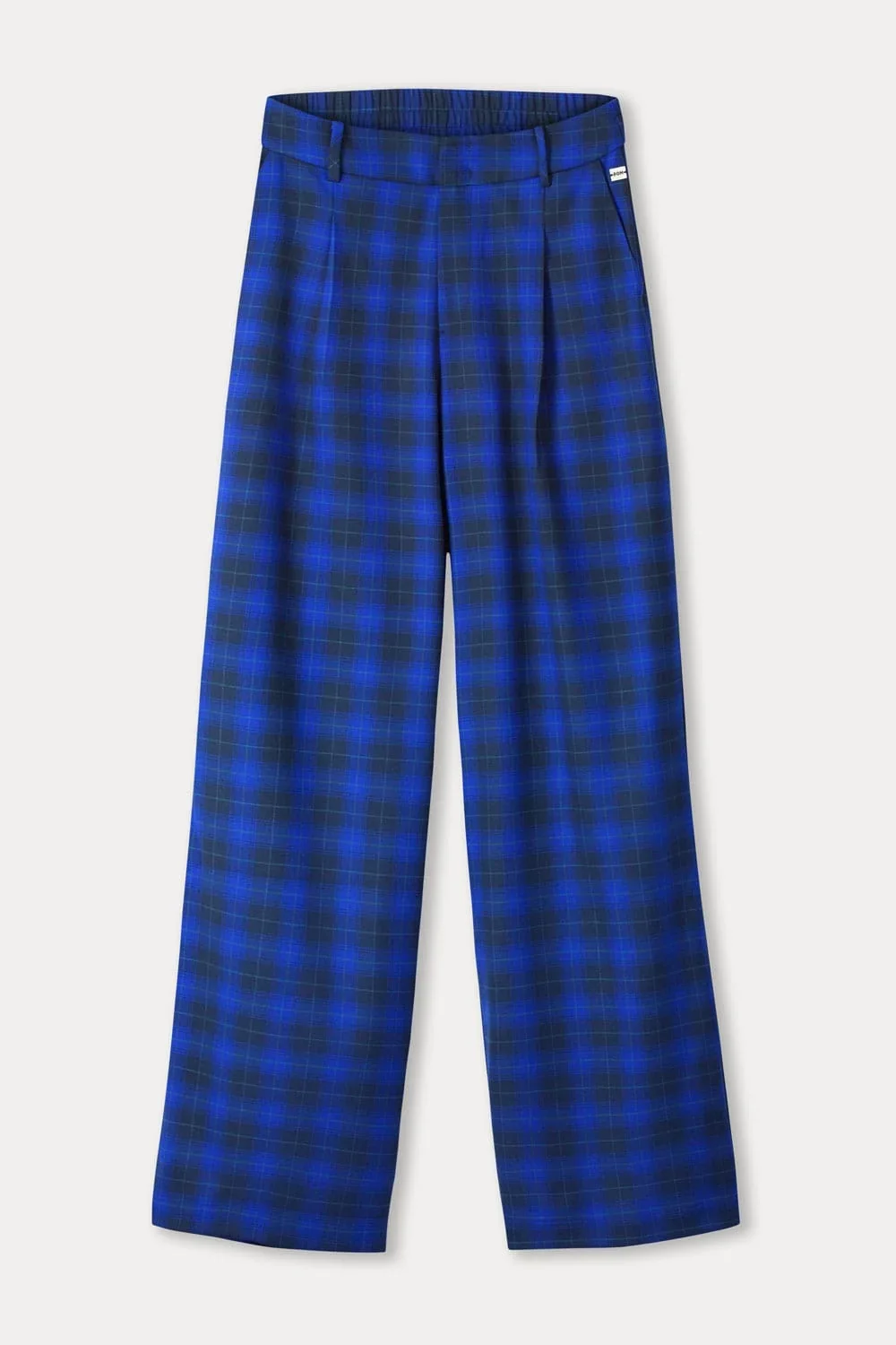 POM SP9811 PANTS - Charlie Check blue
