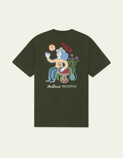 LES DEUX 1002484 RURAL T-SHIRT groen