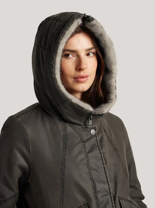 RESET LR03010263 GIORGIA korte parka - chestnut