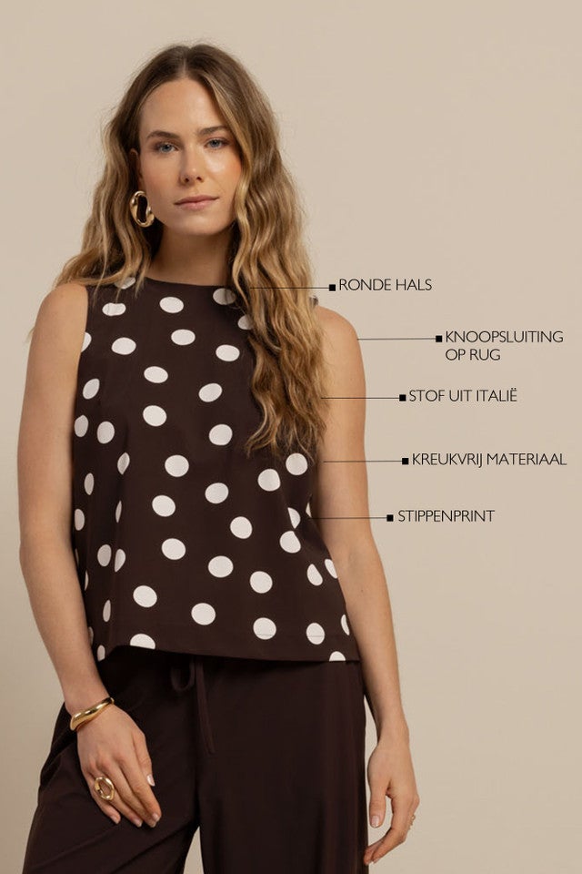 STUDIO ANNELOES 13933 Jilian dot top