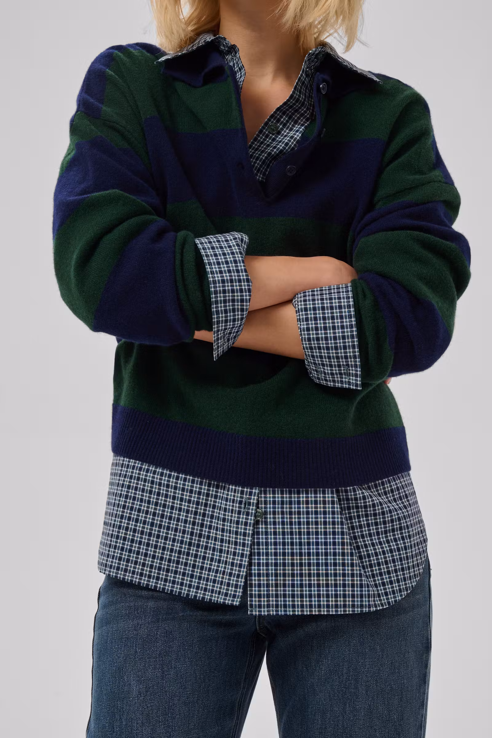 My Essential Wardrobe 10705697 MWJola Knit Polo Pull