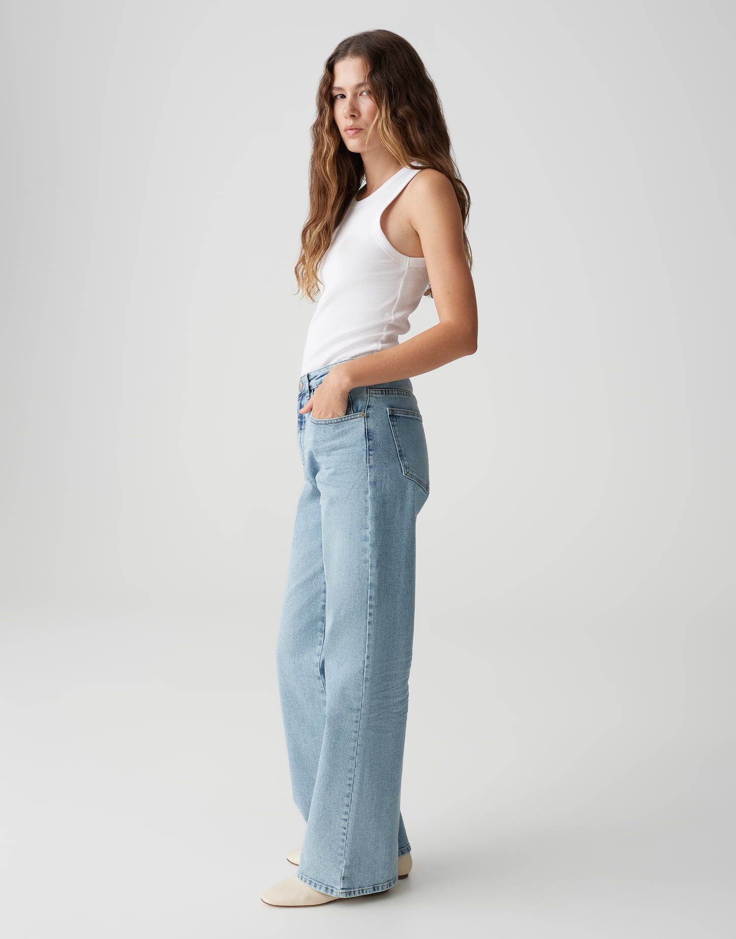 OPUS 10387910391338 Mivy fresh 185 Wide Leg Jeans