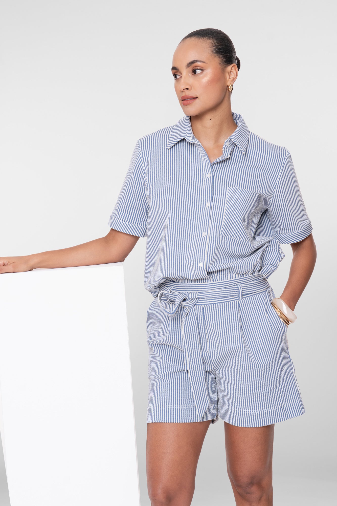 GEISHA 63474-20 Blouse km streep