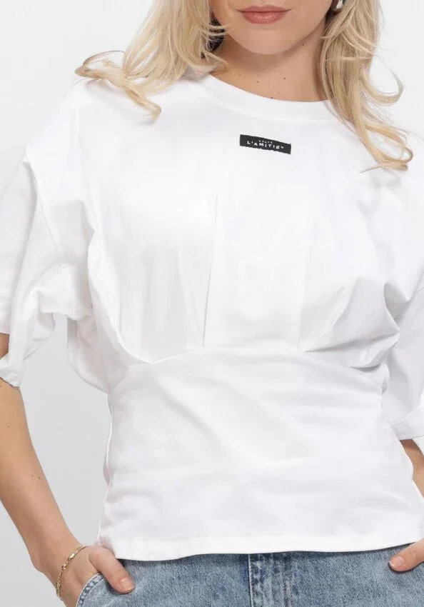 HAUTE L'AMITIE HL10526 Romie Pleat Tee