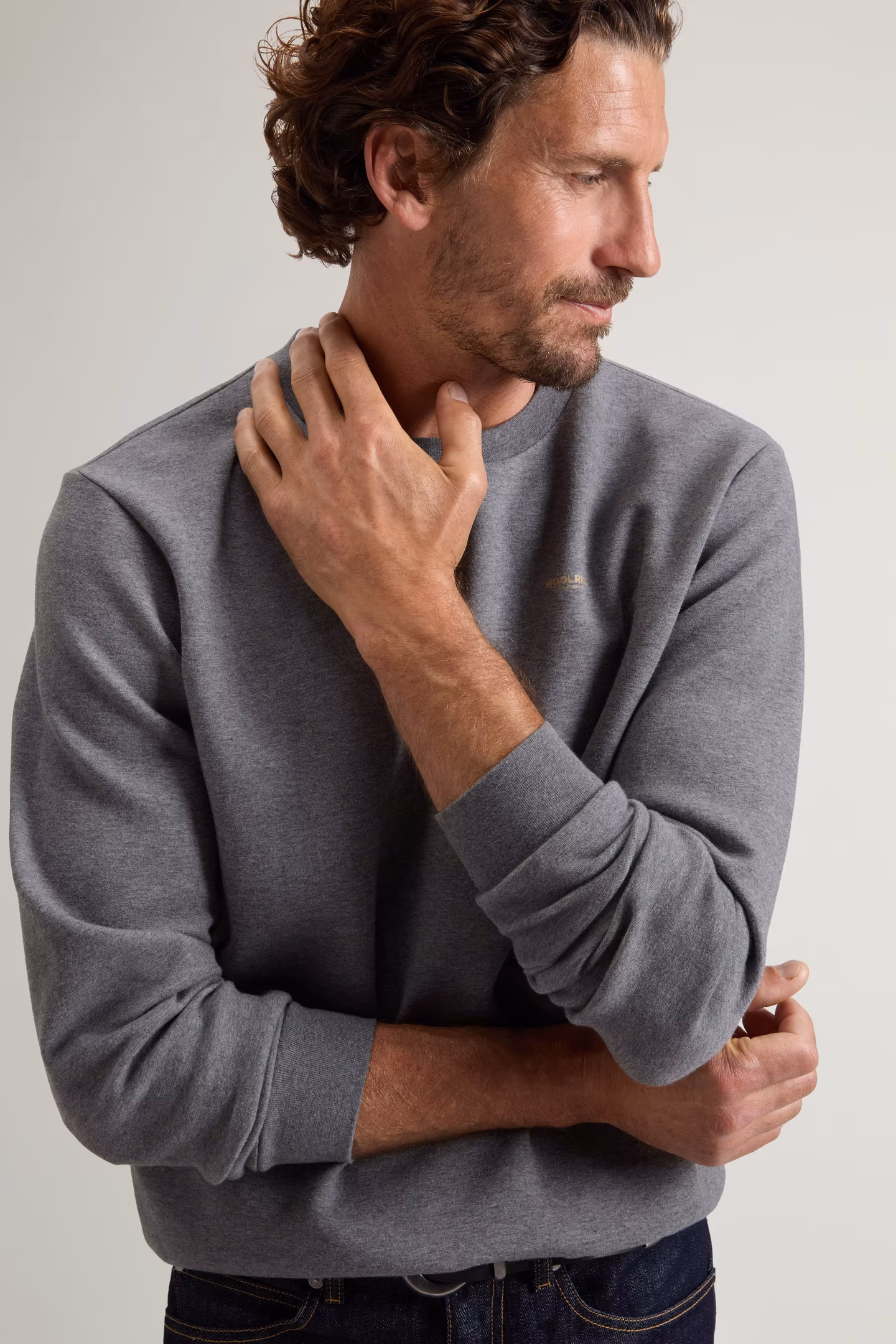WOOLRICH CFWOSW2000MBUT5195 sweater-charcoal