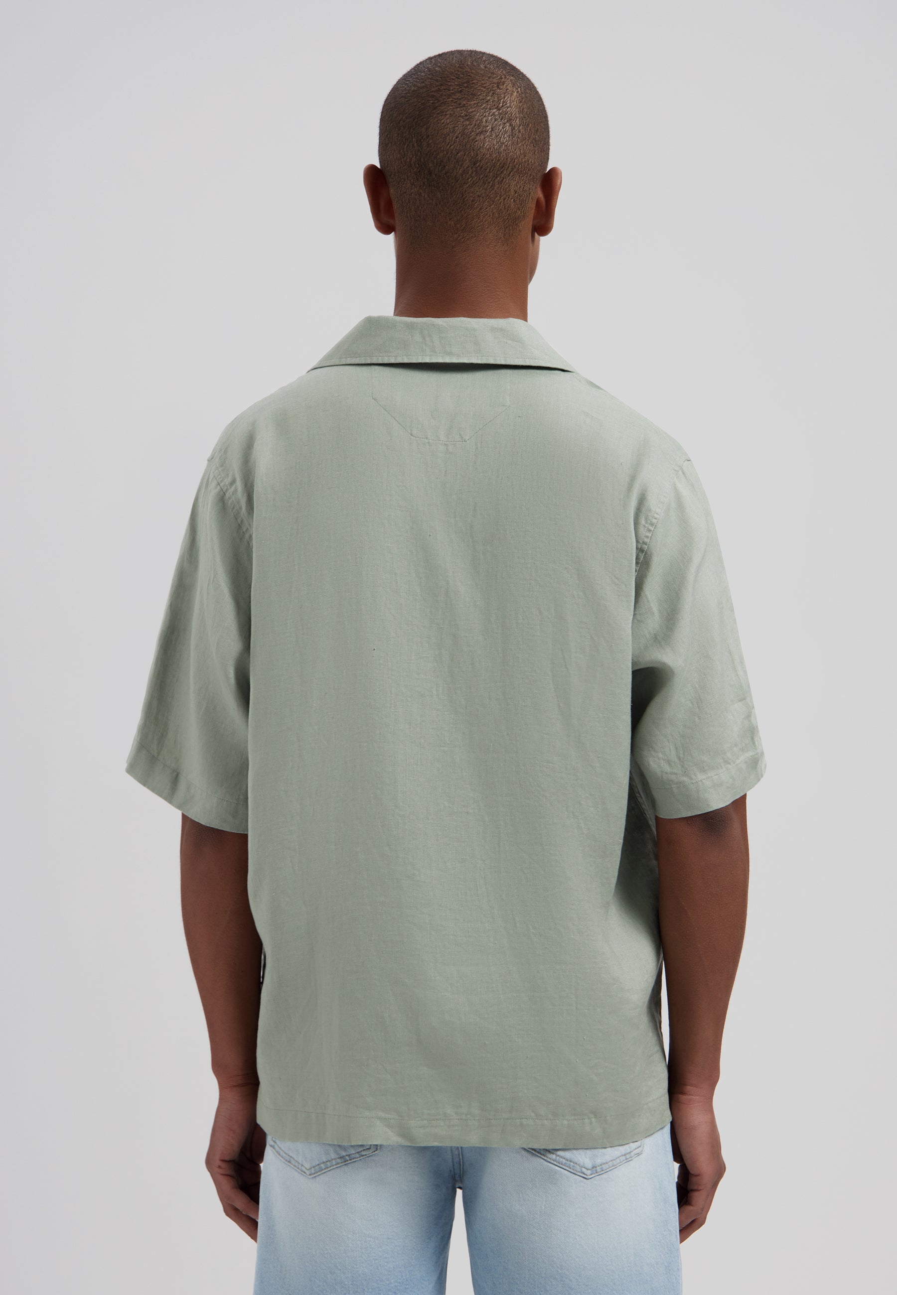 DSTREZZED 311480-SS26 Hero Resort Shirt - Green Shadow
