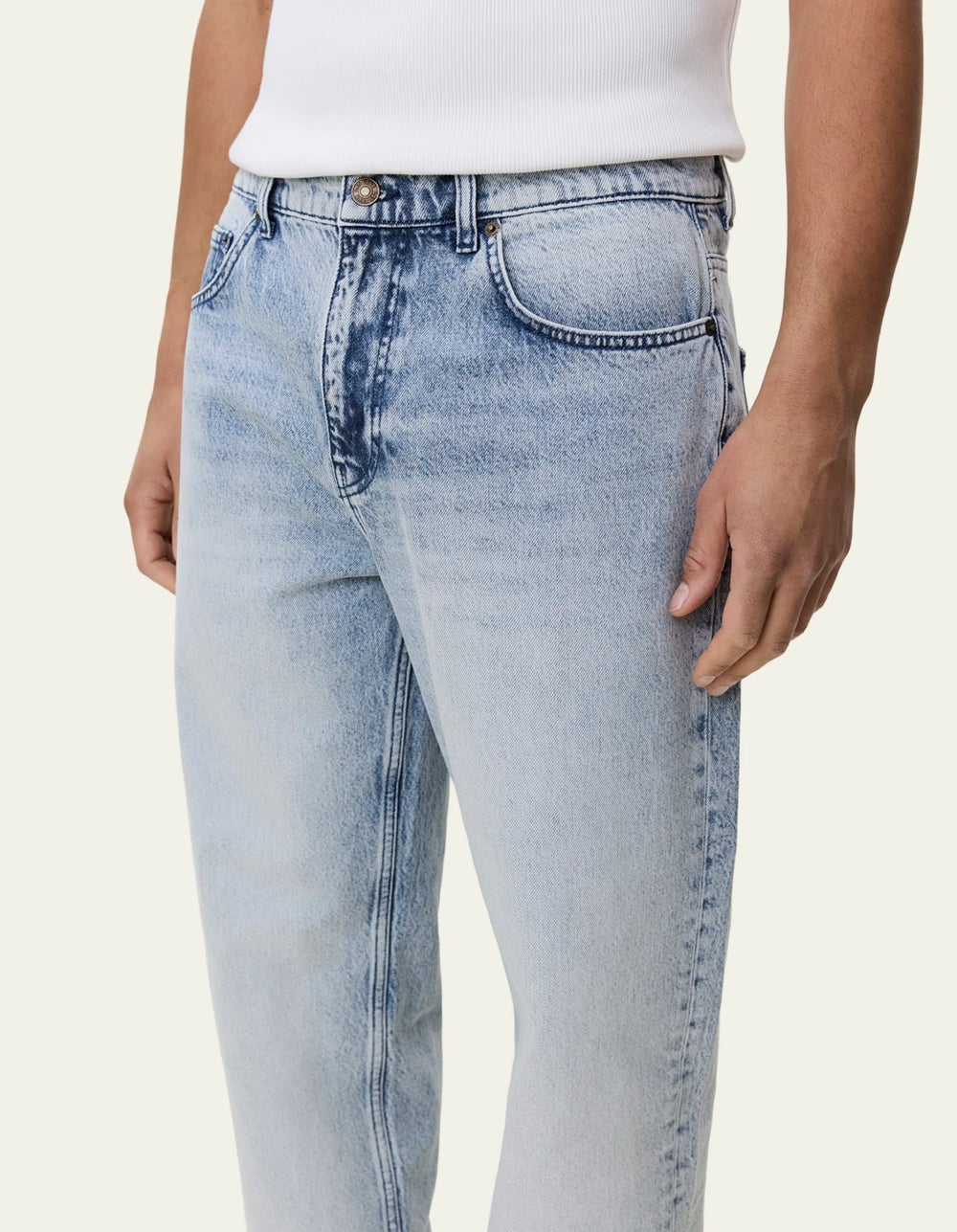 LES DEUX 1002258 RYDER BLEACHED DENIM JEANS