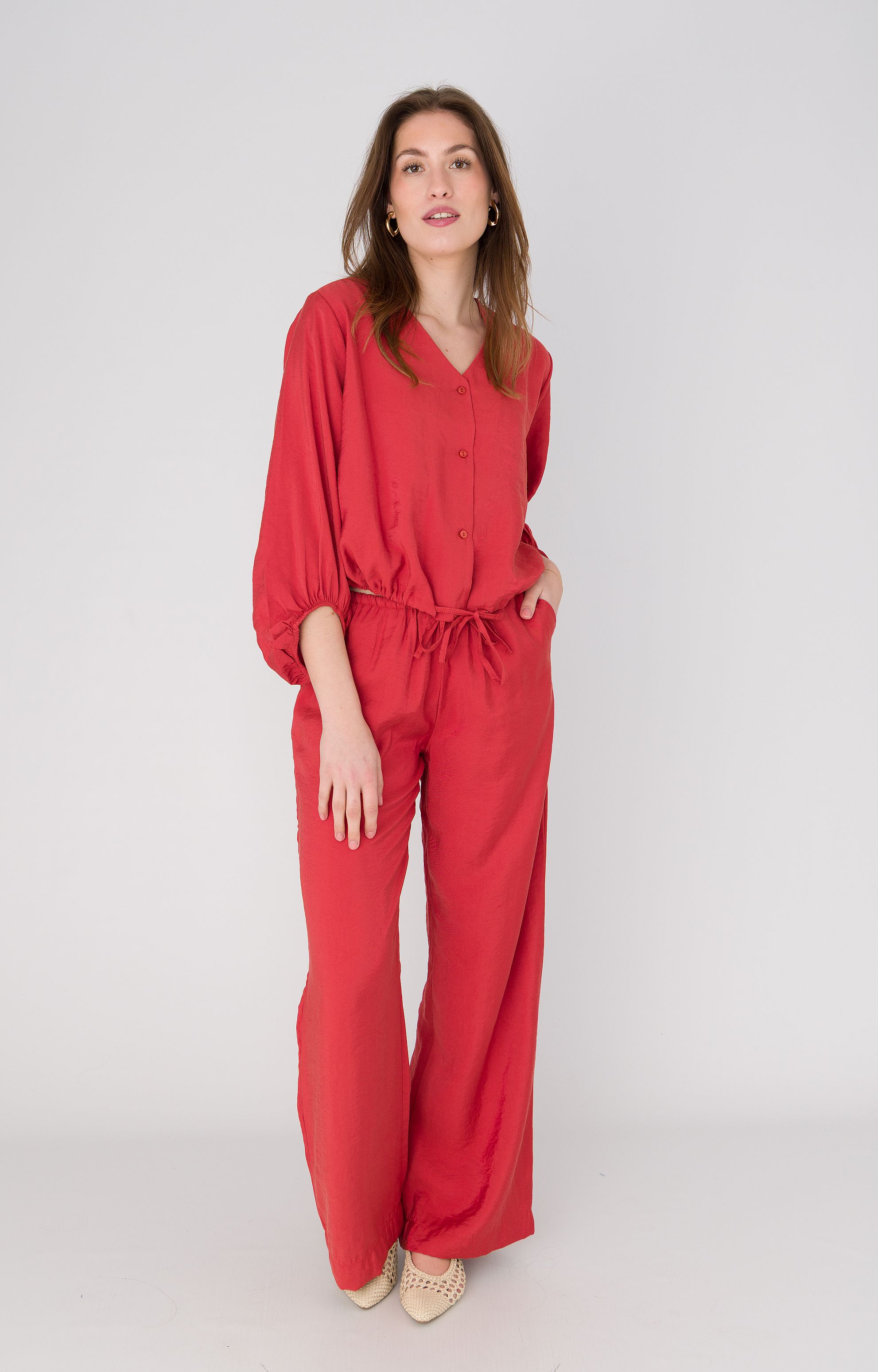 ANNA BLUE 43a05-03629B Blouse-Brick