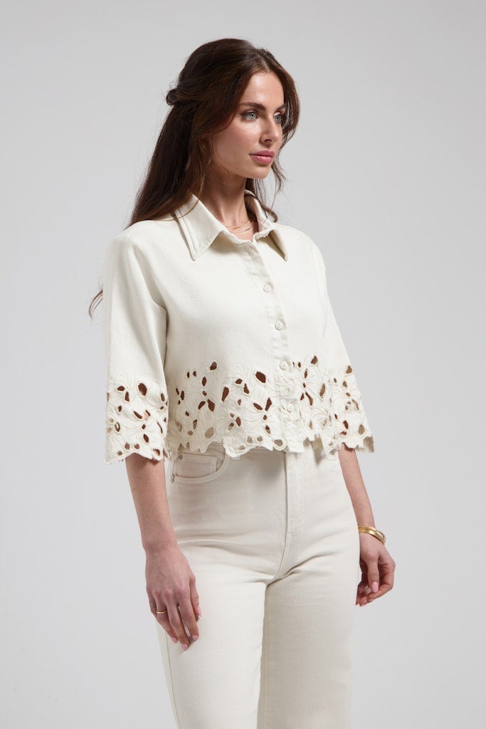 FLOREZ CR0399 Ruby blouse - Soft White