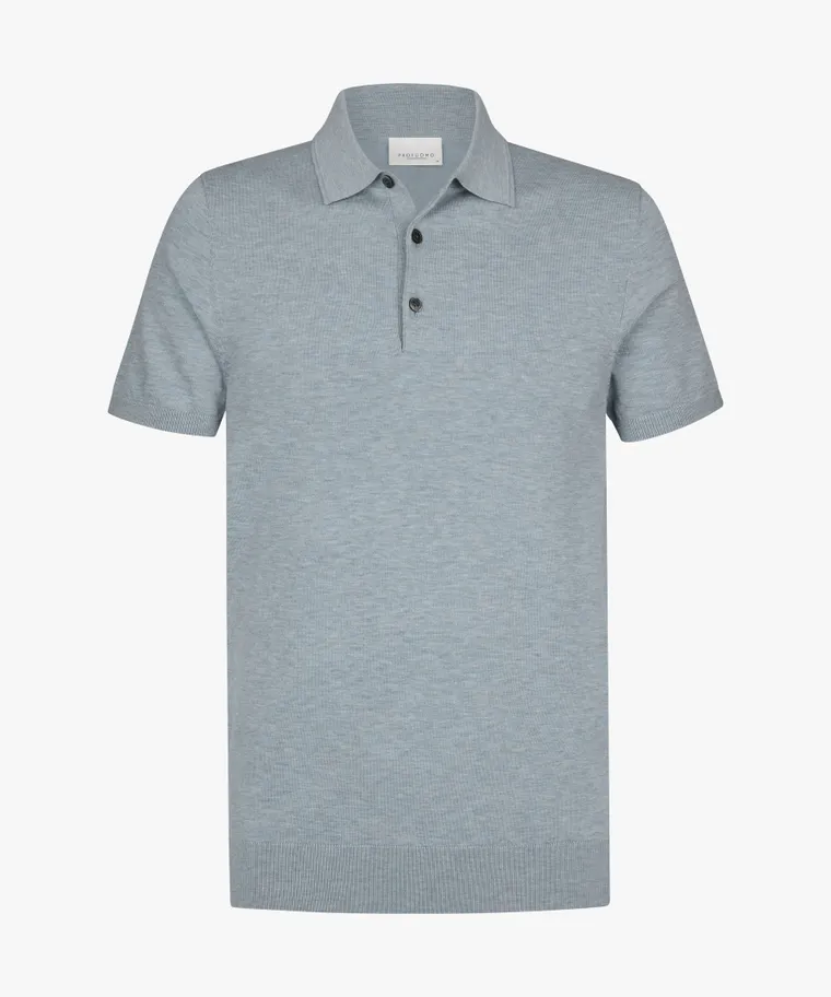 PROFUOMO PPXD10007G Luxury Basic POLO SS-blue